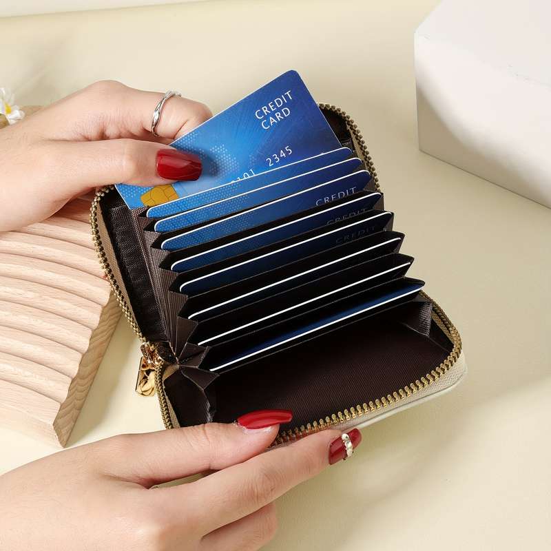 1pc Stylish Eye Print Wallet with Zipper Closure Multiple Card Slots Nylon LiningLightweight