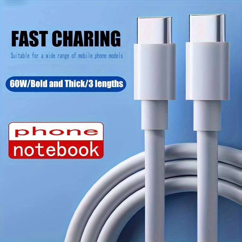 1pc Type-C fast charging data cable 100cm suitable for iPhone 15 iPhone 6 Samsung Huawei Xi