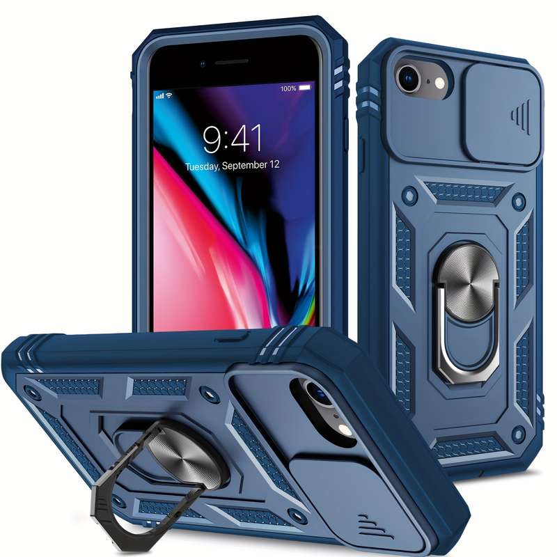 1Pc Blue For iPhone 7 8 Se2 Se3 Phone Case Phone Cover
