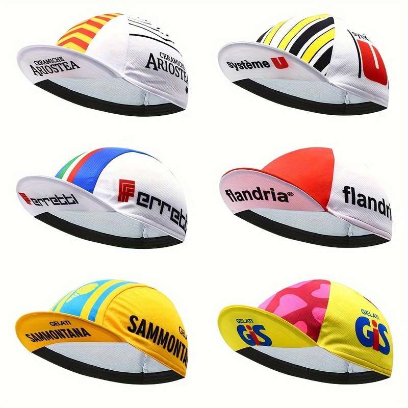 1pc Retro Breathable Cycling Cap For Men Quick-Drying Mesh Bike Hat With Polyester Fiber Unisex