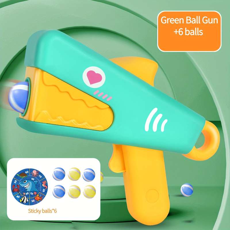 Toy Weapons Color Green  1 Target  Add  6 Balls