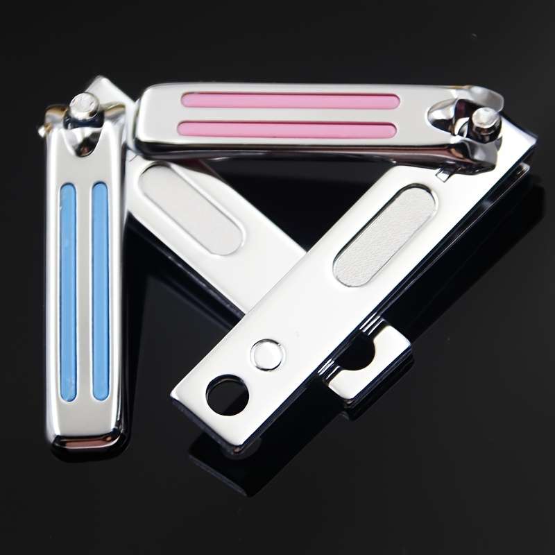 3pcs Flat Carbon Steel Nail Clippers in Mixed Colors