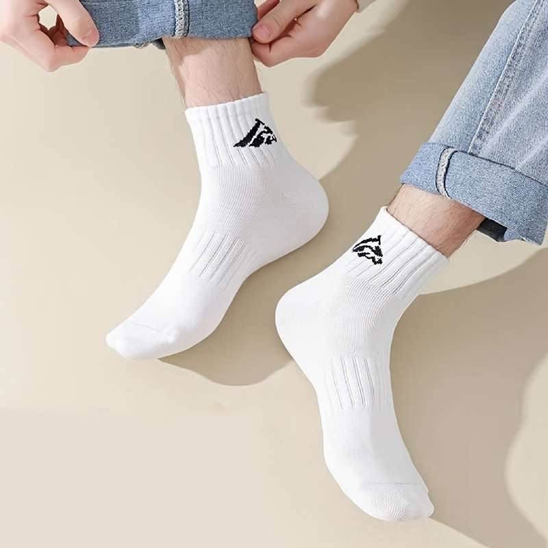 5 Pairs Mixed Color One Size High Elastic Socks