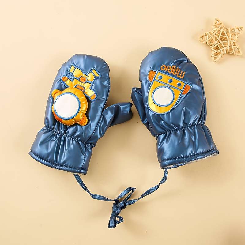 Winter Gloves Color Dark Blue