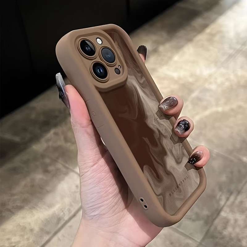 1Pc Brown For iPhone 12 Phone Case Phone Cover