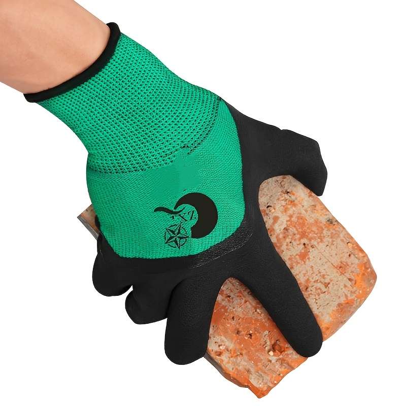 1 Pair Green Multi Purpose Work Gloves