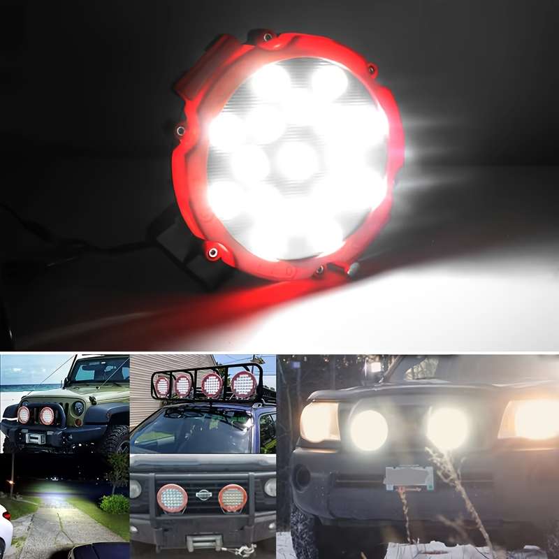 1pc 12V 51W Bright LED Light Off Road 4x4 Spotlight car Headlight Work Spot Lamp Auto