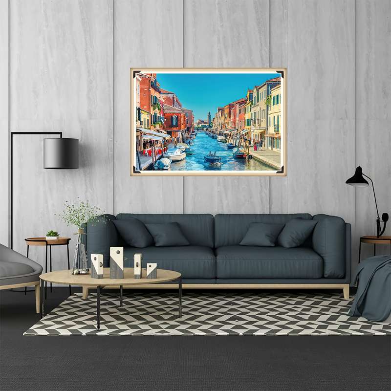 1000pcs Immersive Experience Venice Town Jigsaw Puzzle Thick Durable Seamless