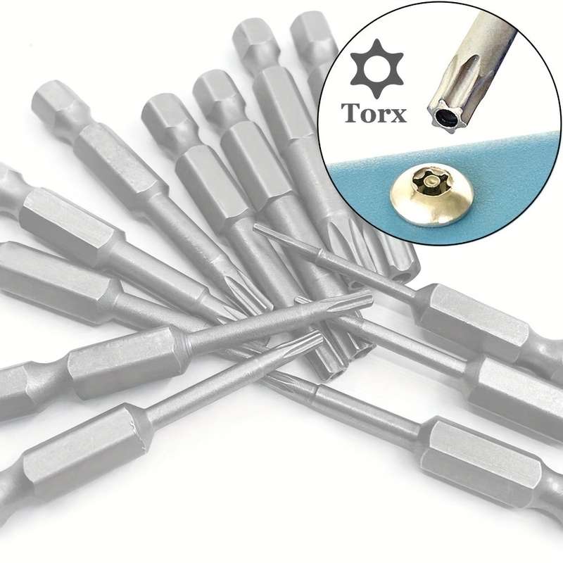 Screwdriver Bit Tool Set Size Silvery Quantity 12Pcs