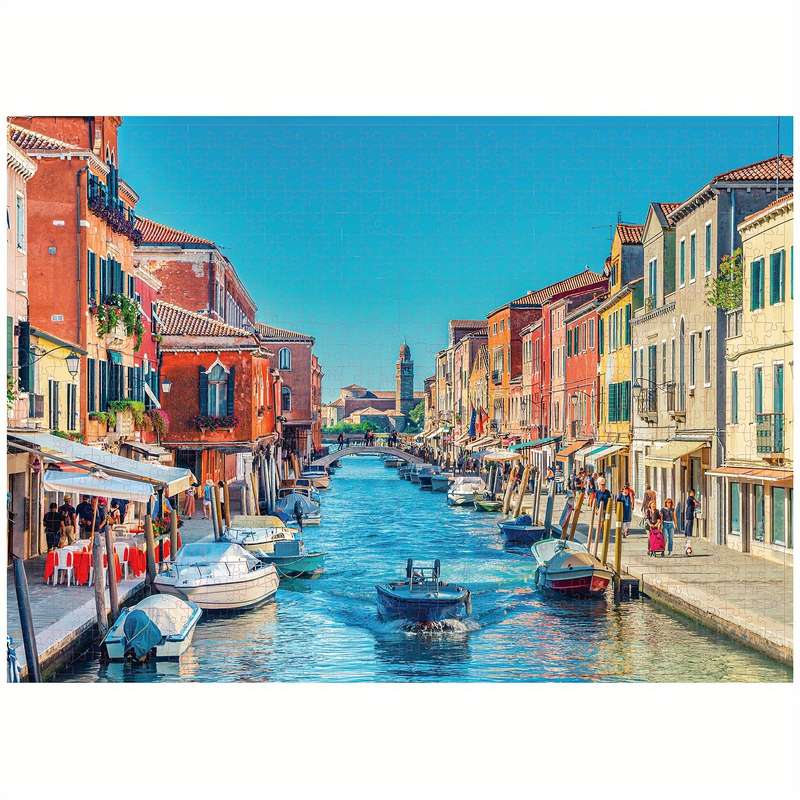 1000pcs Immersive Experience Venice Town Jigsaw Puzzle Thick Durable Seamless