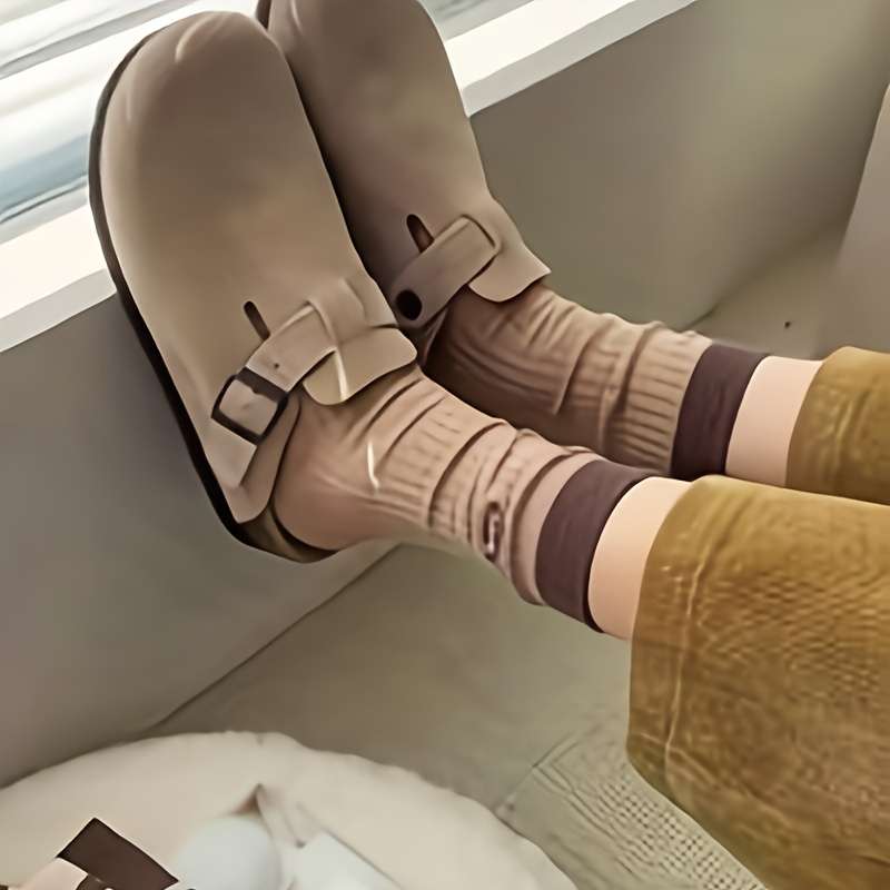5 Pairs Of Mixed Colors One Size High Elastic Socks