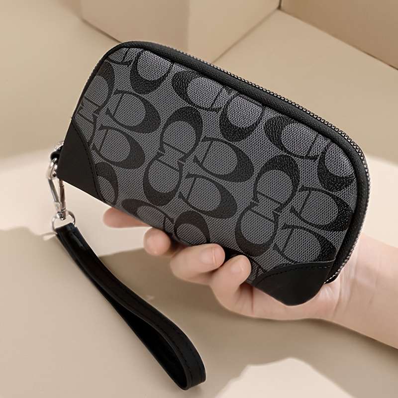 1pc 2025 New Fashion Women'S High-End Long Wallet Minimalist Design Black Apricot Coffee Light Br