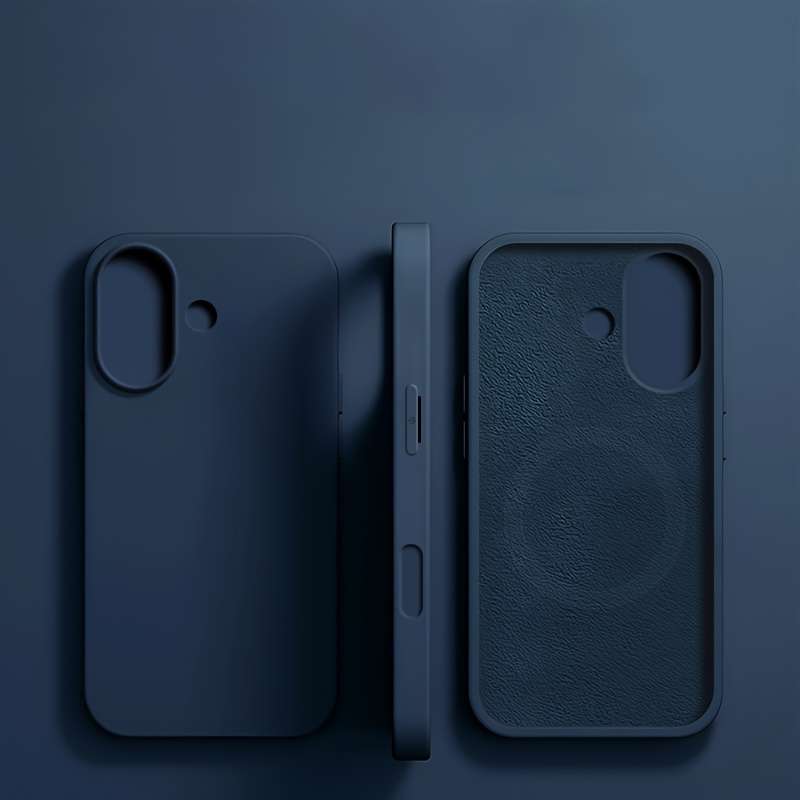 1Pc Deep Blue For iPhone 16 Plus Phone Case Phone Cover
