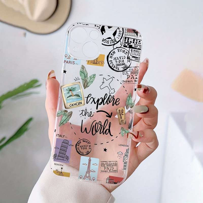 1Pc Transparent For iPhone 7 Plus 8 Plus Phone Case Phone Cover