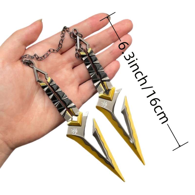 Toy Weapons Color 2Pcs  Yellow Size 6.3Inch  16Cm