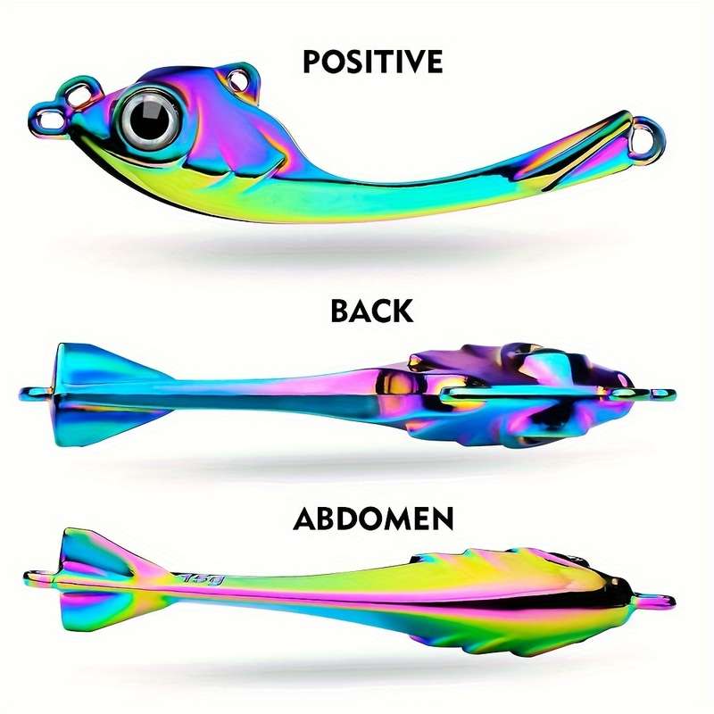 1pc 15g Zinc-coated Golden Fishing Lure With Rotating Shiny Blades And Long-distance VIB Micro-vibr