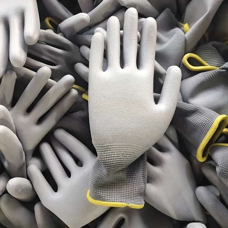 Work Gloves Size L Items Thickened Gray Gloves