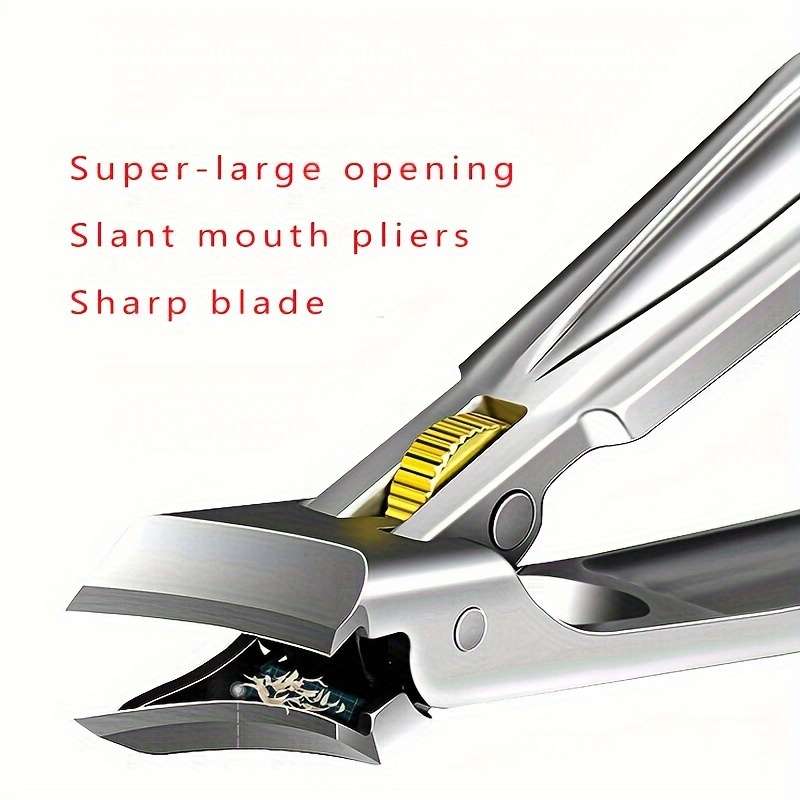 1pc Stainless Steel Nail Clippers with Precision Slant Edge Sharp Durable for Thick  Ingrow