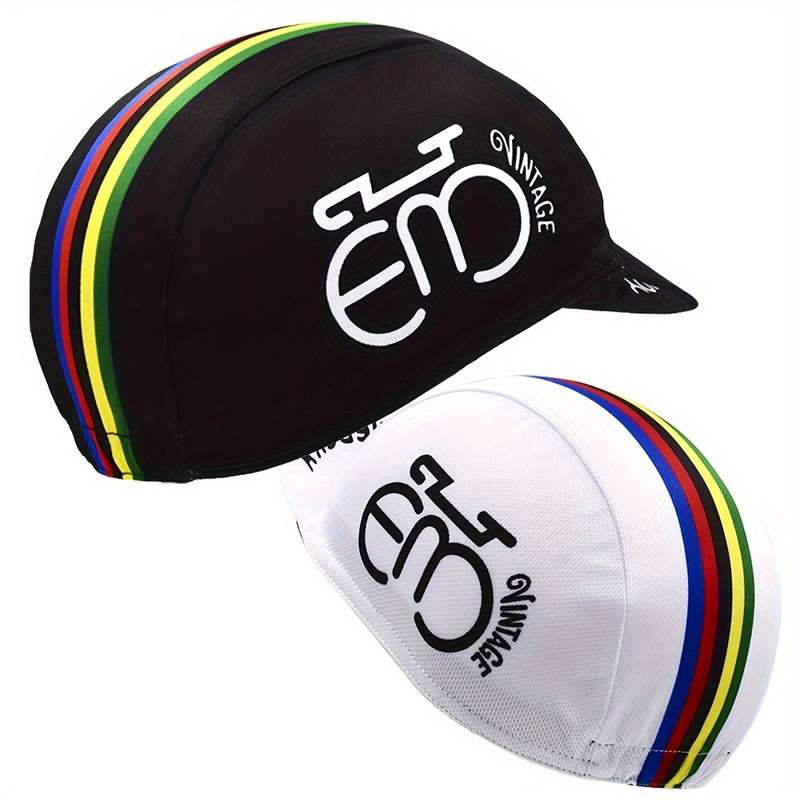 1pc Retro Cycling Cap Breathable Quick-Dry Bike Hat for Outdoor Sports Mixed Colors
