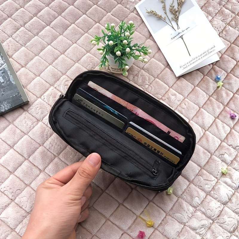 1pc Chic Gothic Women Bear Doll Print WalletStylish Polyester Clutch with Zipper  Ideal for C