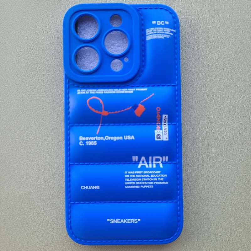1Pc Mixed Color  For iPhone 15 Pro Max Down Jacket Design Phone Case