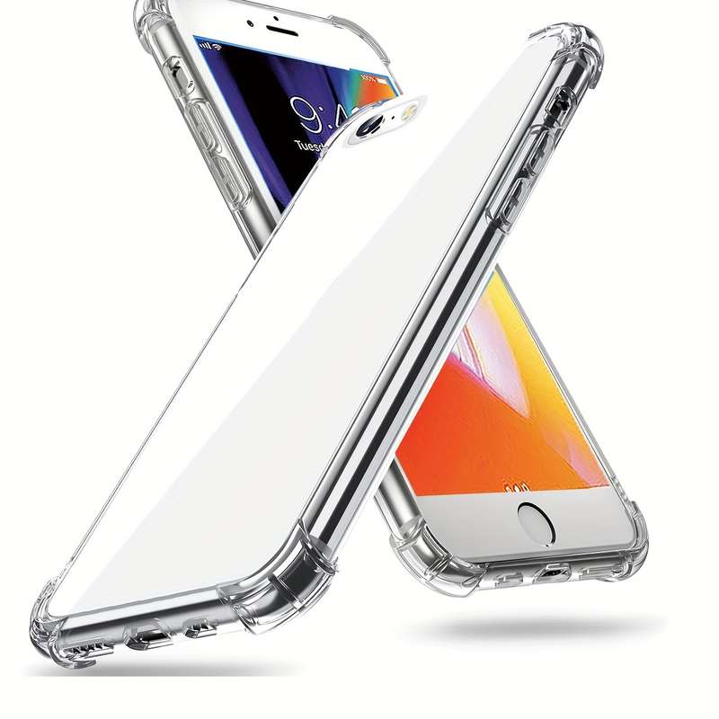 1Pc Ultra-Thin Tpu Crystal Protective Case Shockproof And Transparent For IPhone 5
