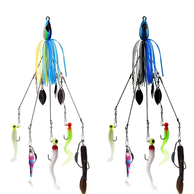 1pc Alabama Rig Fishing Lure Set 22cm 20g with Stainless Steel Resin Metal Baits and Spinning S
