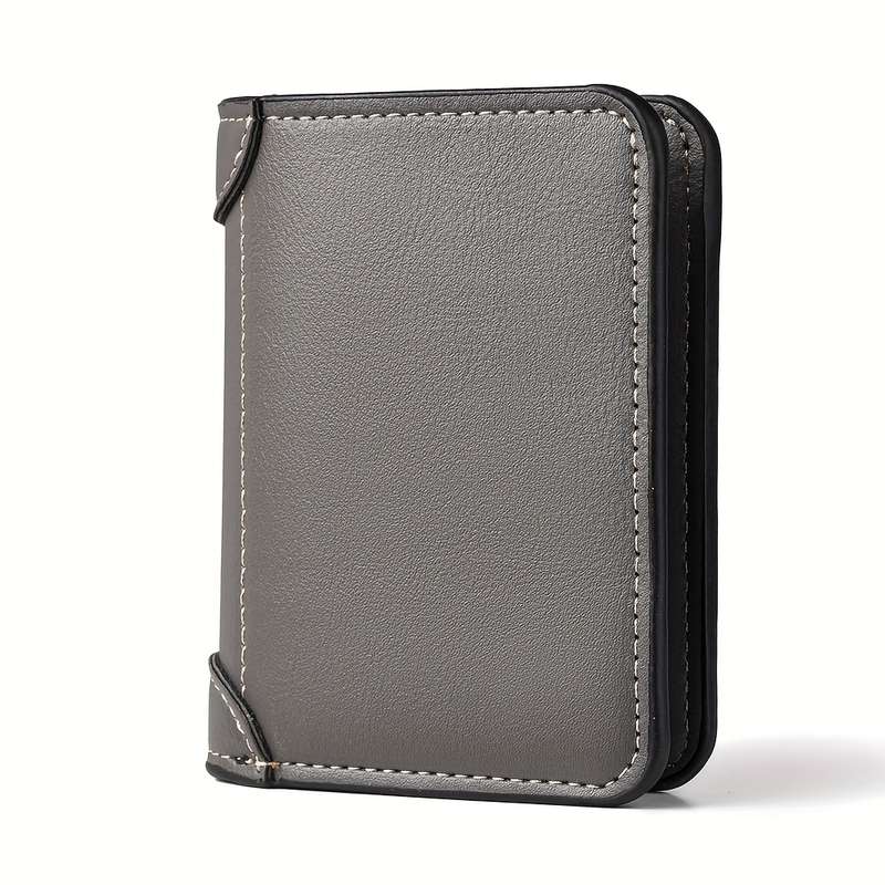 1pc DEABOLAR Slim Retro WalletLightweight Credit Card Holder with Multiple Compartments ID  Driver