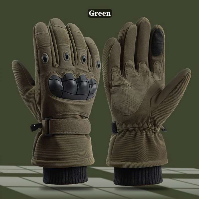 Winter Gloves Color Khaki