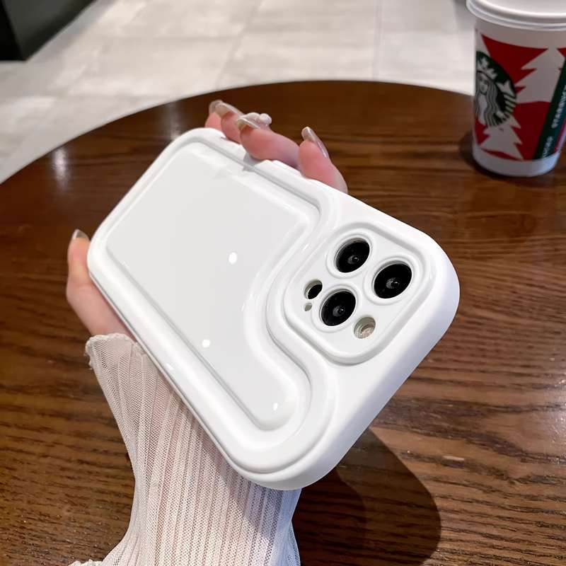 1Pc White For iPhone 13 Pro Phone Case Phone Cover