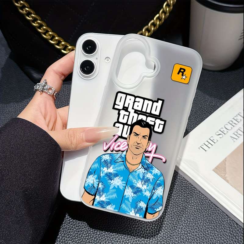 1Pc Mixed Color  For iPhone 11 Theft Auto Game Phone Case