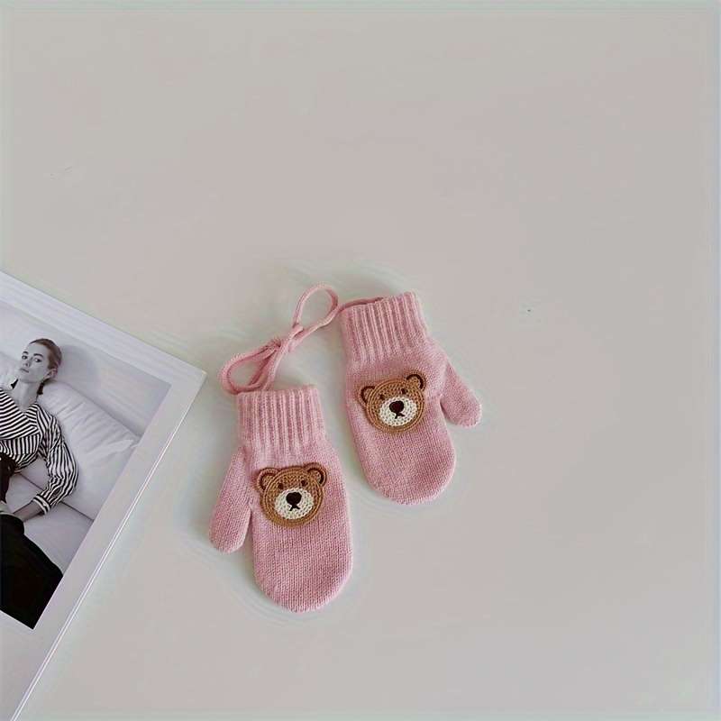 Winter Gloves Color Grey Size 1 To 6 Years Old