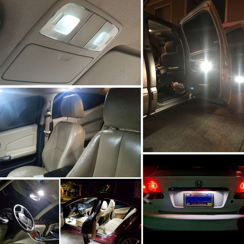 2pcs T10 LED CANBUS decoding Super Bright White Car Interior Side Lights 5W5 12V 5W 1