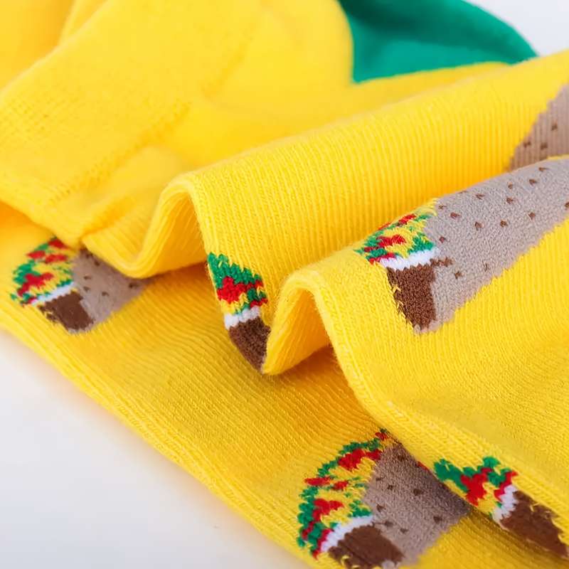 4 Pairs Of Random Colors One Size High Elastic Socks