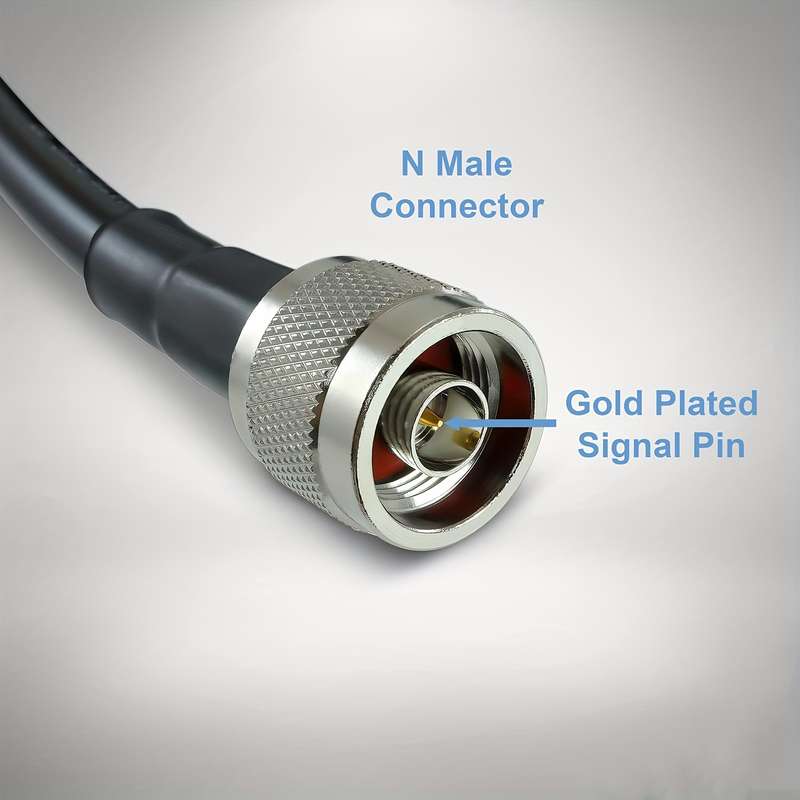1pc 10m RG58 Coaxial Cable 15m 49.2ft SMA Male to N Male Connector Ultra Flexible Low Loss C