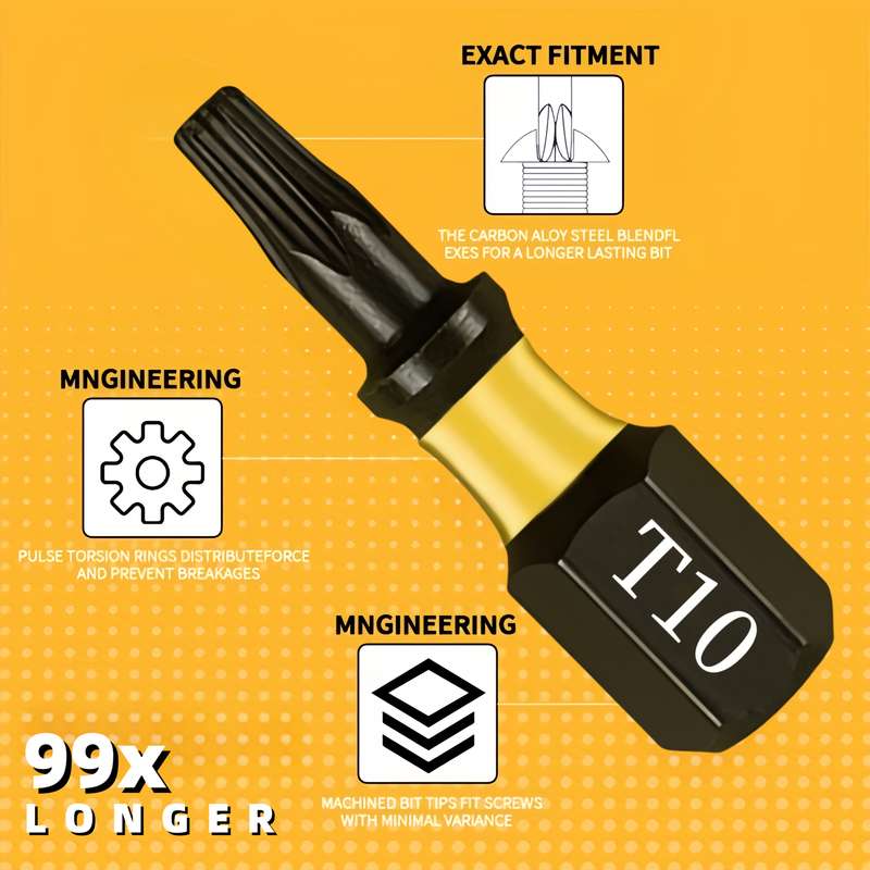 Screwdriver Bit Tool Set Quantity 10Pcs