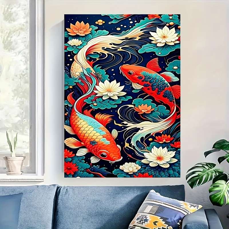1000pcs Fish Jigsaw Puzzle Seamless Rectangle for Adults Fun Family Game for Birt