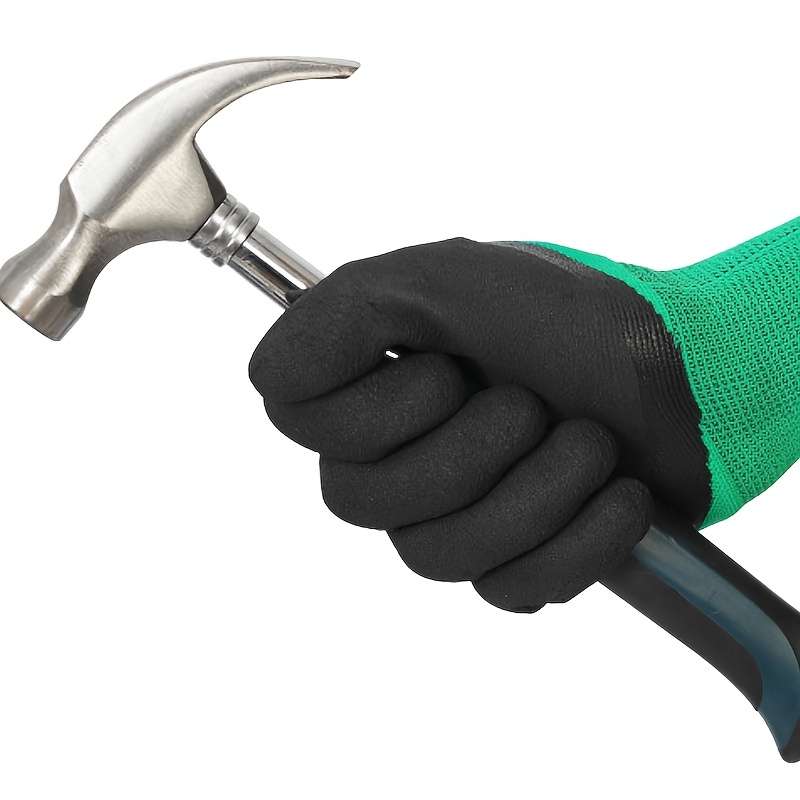 1 Pair Green Multi Purpose Work Gloves