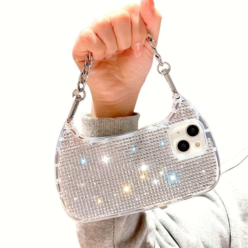1Pc Mixed Color For iPhone 15 Plus Luxurious Diamond Phone Case
