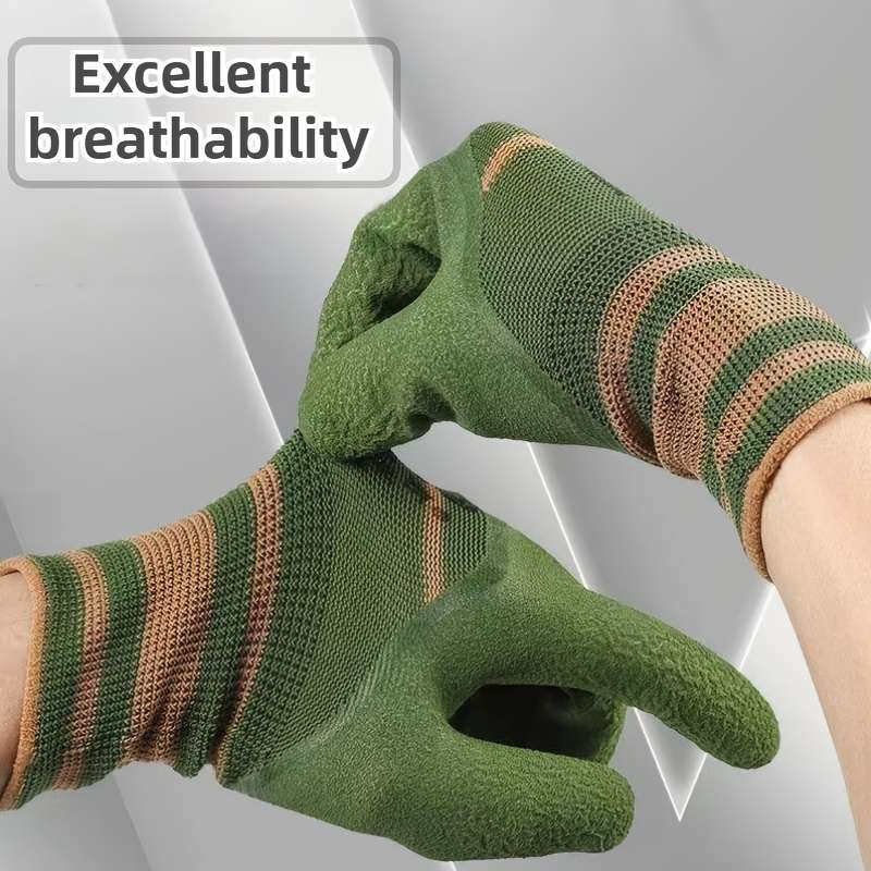 Work Gloves Color Green