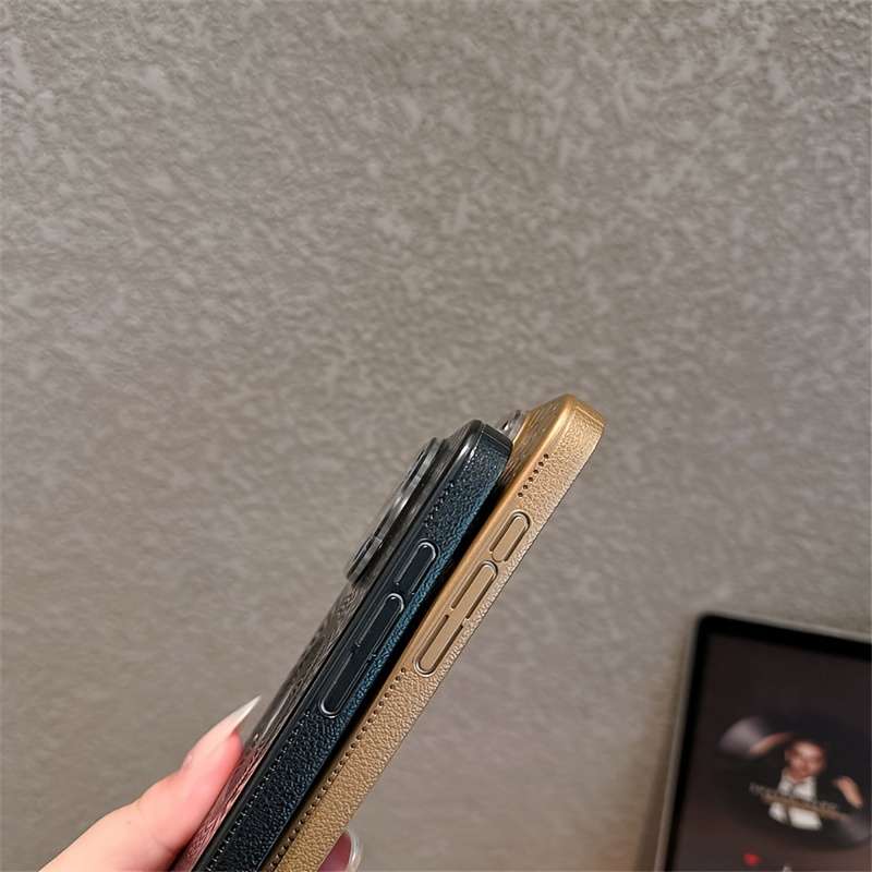 1Pc Purple For iPhone 15 Hollow Heat Dissipation Phone Case