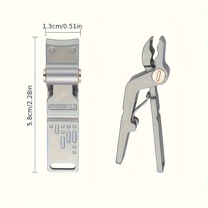 1pc Nail Clippers Set Stainless Steel Modern Style Unscented Finger Nail Care Professional