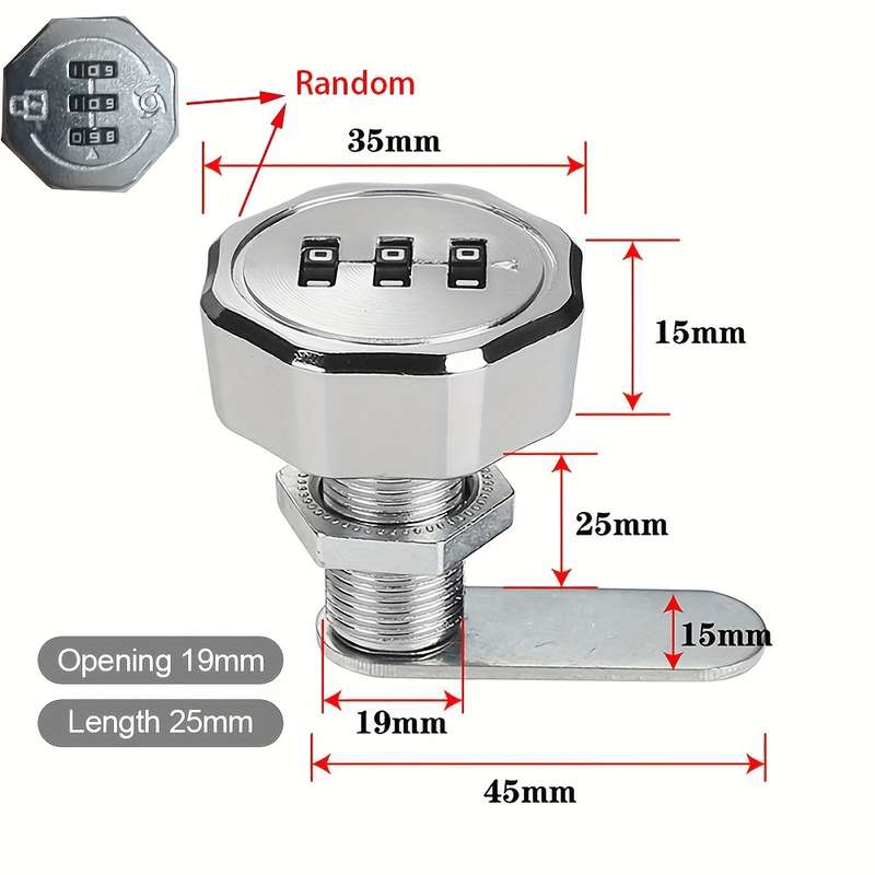 Lock Size 20Mm Style Color 3