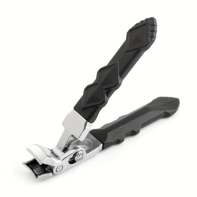 1pc Ergonomic Stainless Steel Nail Clippers Heavy-Duty Wide Jaw for Thick Toenails  Fingern