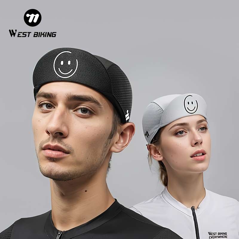 1pc WEST BIKING Cycling Cap Helmet Visor Breathable Mesh Summer Bike Cap Liner Polyester Fiber U