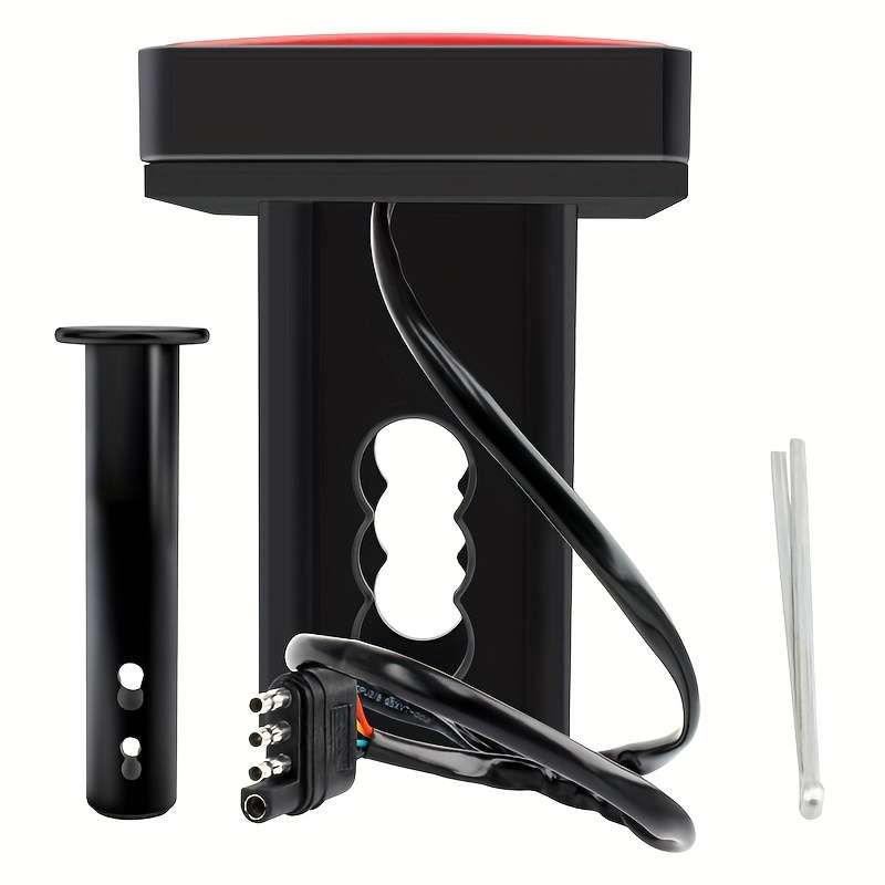 1pc 15LED Red Brake Light & DRL for Trucks SUVs and Trailers Hitch Receiver Cover