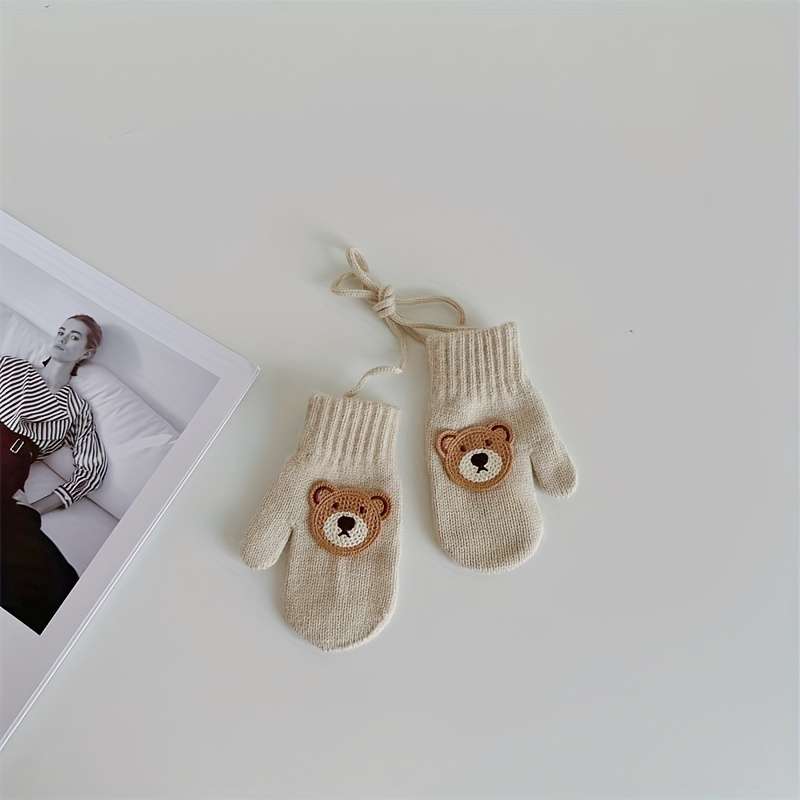 Winter Gloves Color Grey Size 1 To 6 Years Old