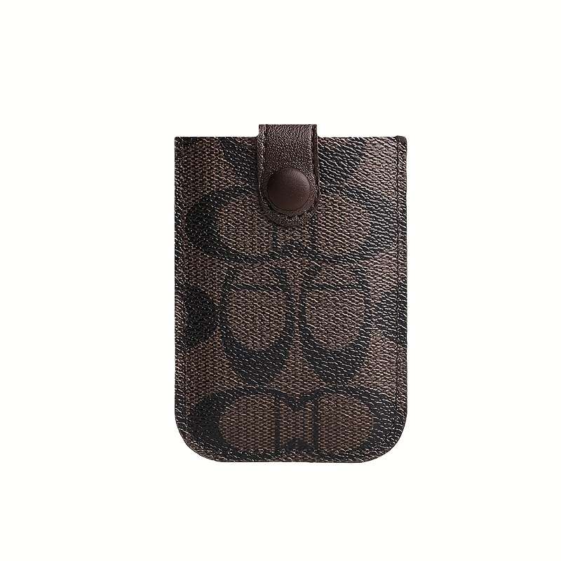 1pc Women's Slim Credit Card Holder WalletMulti-Slot Organizer with Secure Snap Closure Compact