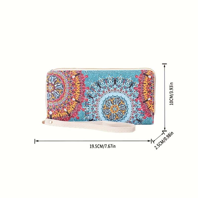 1pc Stylish Women'S Wallet 2025 New Long Style Large Capacity Handbag Pattern Design Zipper Wallet