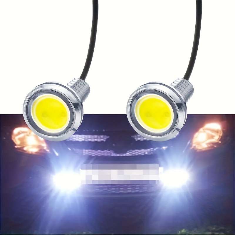 2pcs DC12V 18mm Eagle Eye LED Car Fog Lamp DRL Daytime Running Blub Backup Reverse T